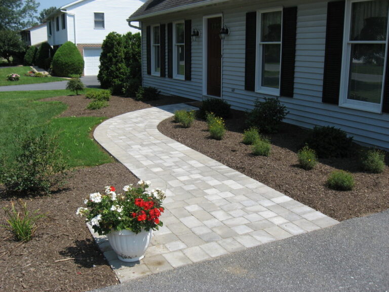 Landscaping and patio